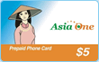 $5.00 Asia One phone card